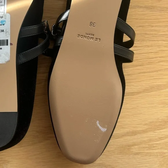 Le Monde Beryl Suede Claudia Flat. - Picture 6 of 6